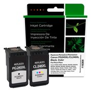 Cig Remanufactured High Yield Black, Color Ink Cartridges for Canon PG-245XL/CL-246XL, 2PK 118305